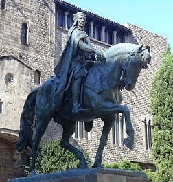 Foto de la estatua ecuestre de Berenguer III, Barcelona